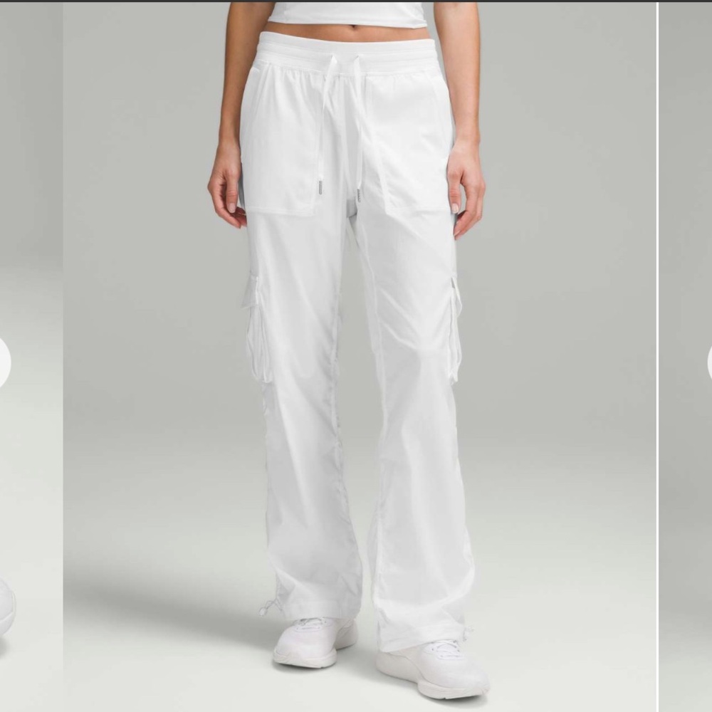 Lululemon Sz S Dance Studio Relaxed-Fit Mid-Rise Cargo Pant White Like New 2024 - Picture 2 of 16